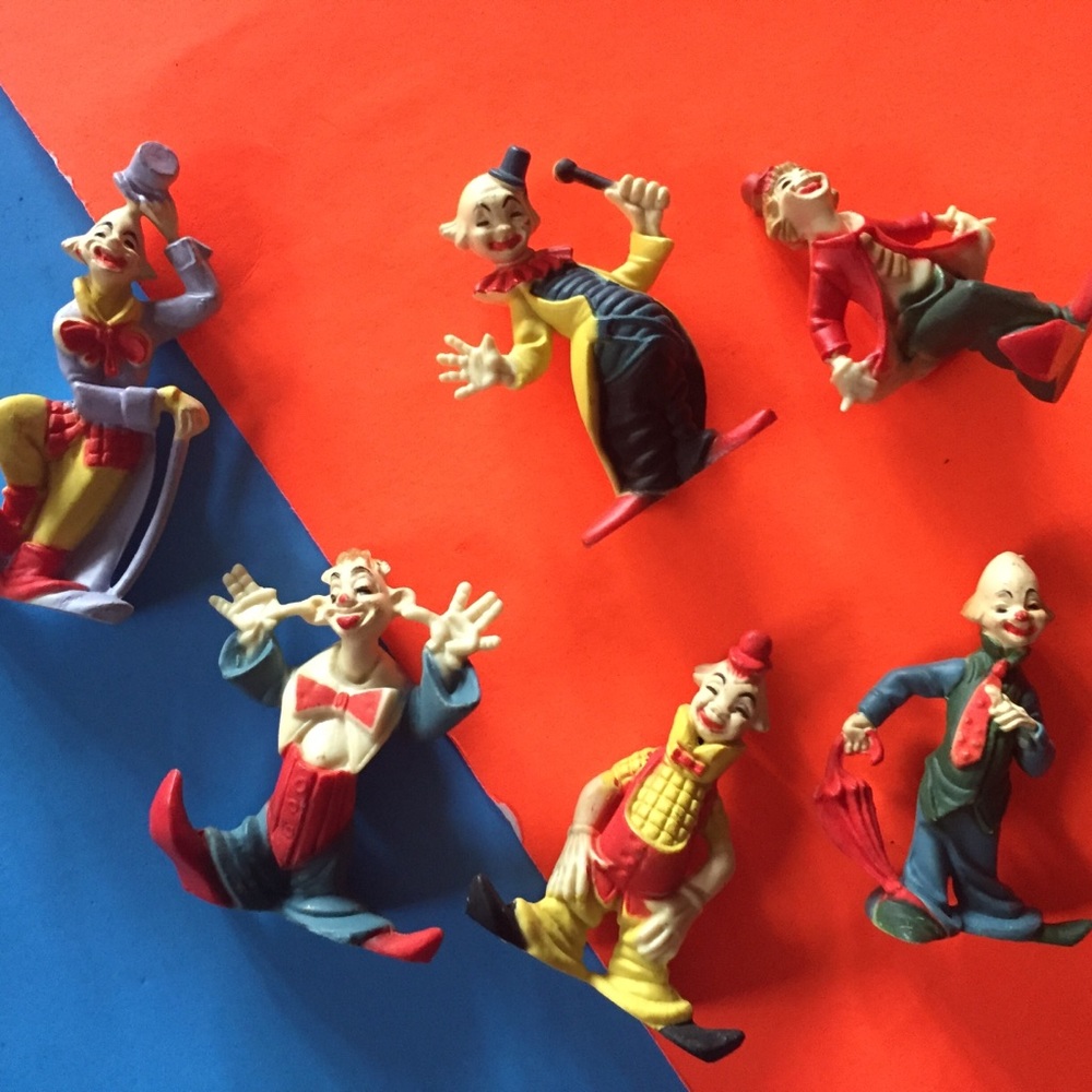 Vintage clown figures